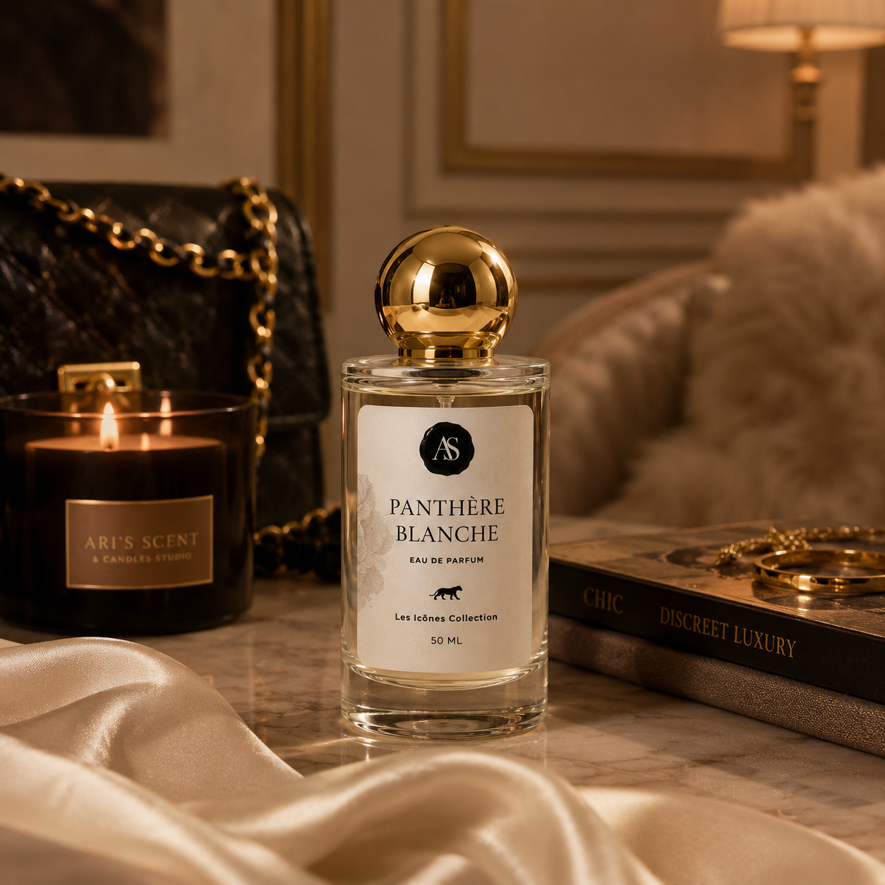 Panthére Blanche Inspired by Cartier La Panthére