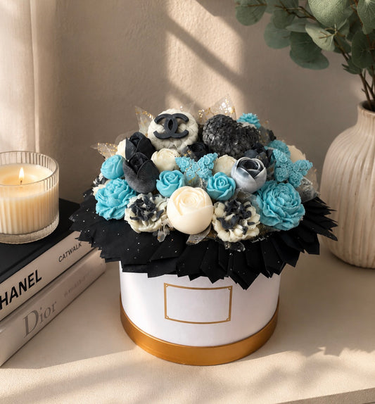 XL Wax Flowers Gift Box Arrangement