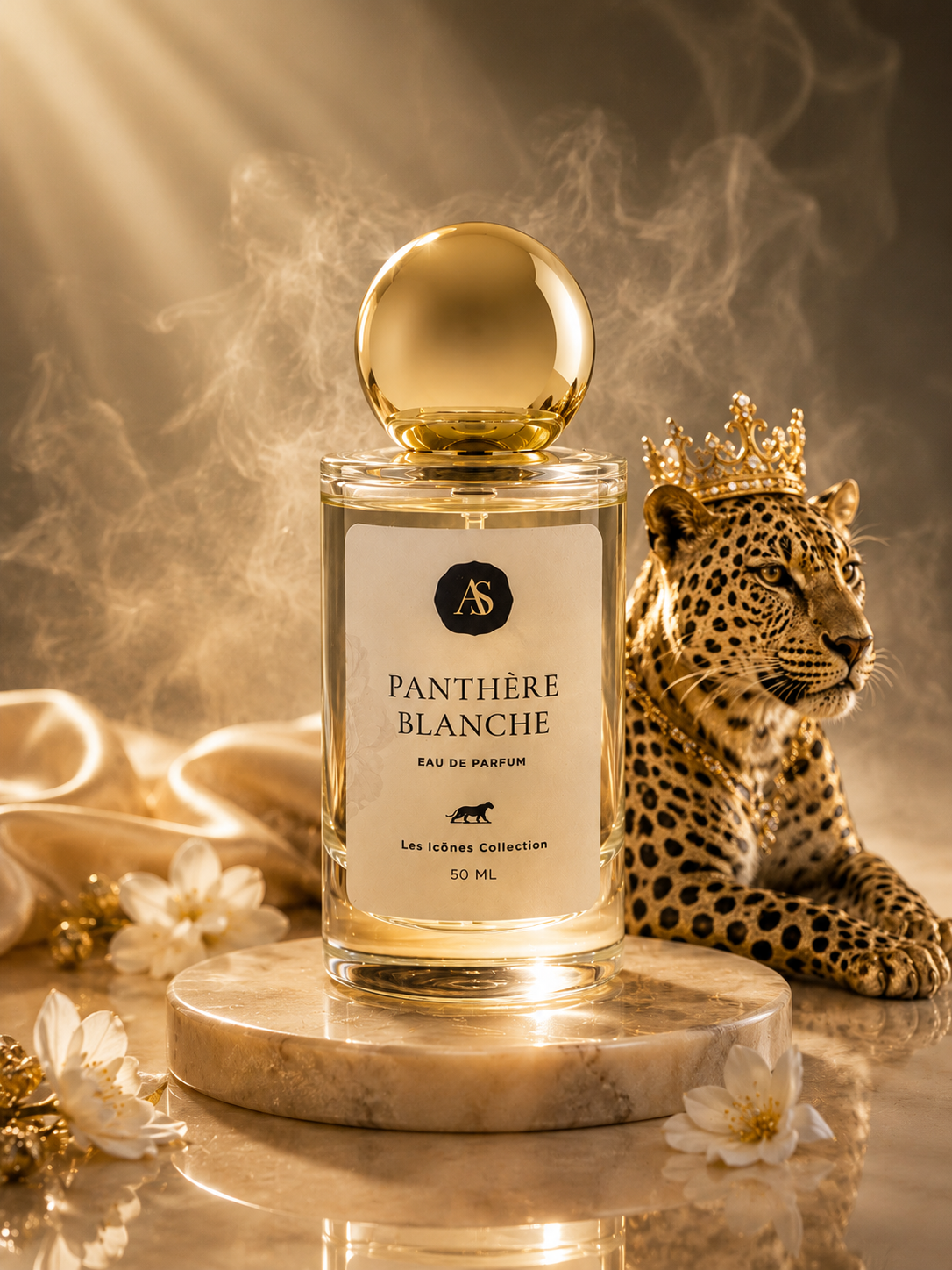 Panthére Blanche Inspired by Cartier La Panthére