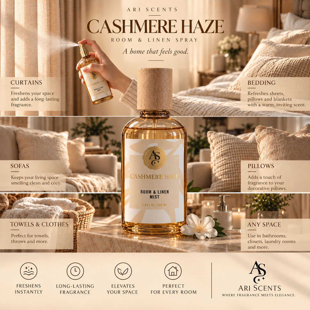 Cashmere Haze Room & Linen Mist